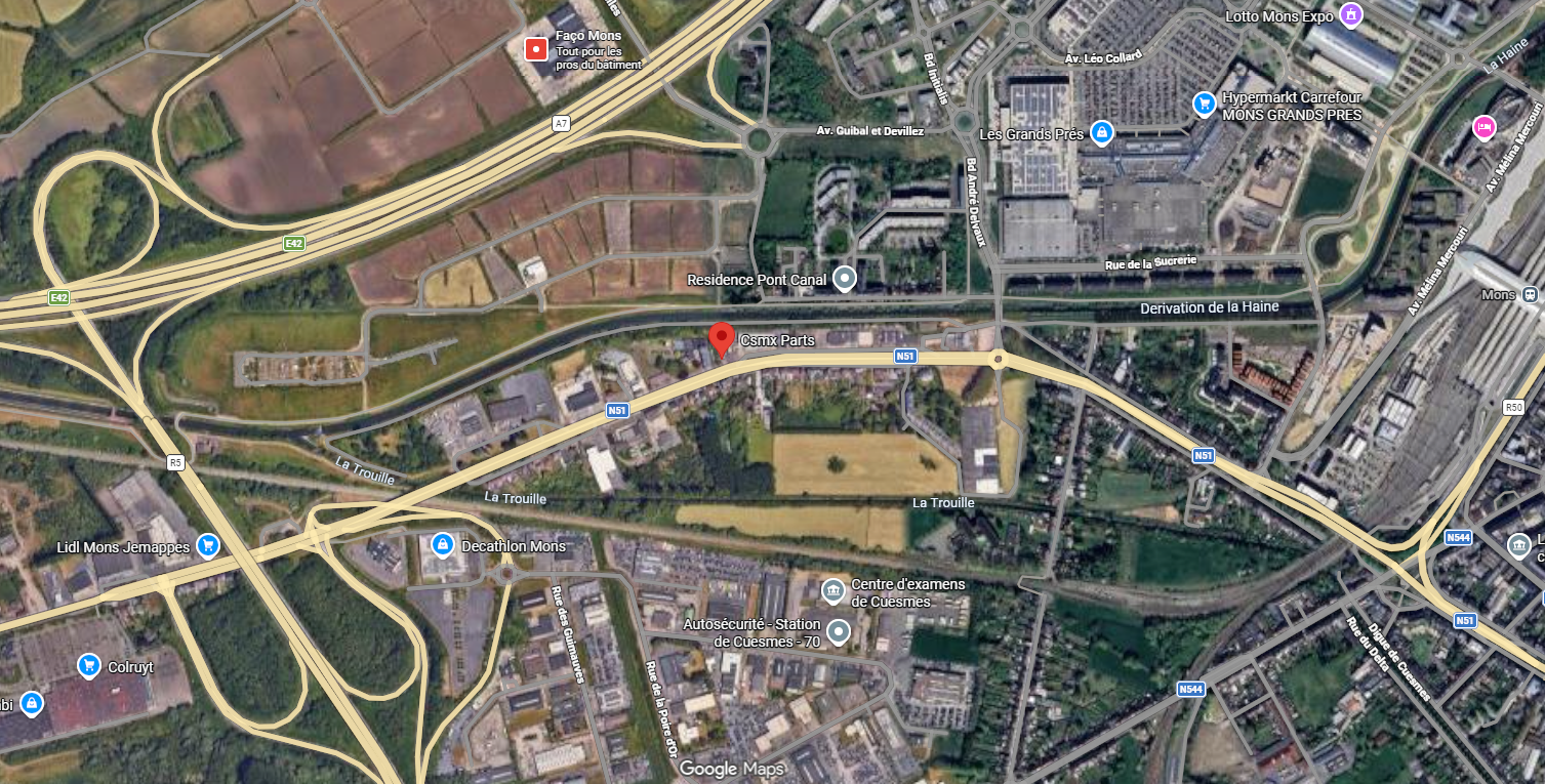 Itinéraire vers CSMX Parts